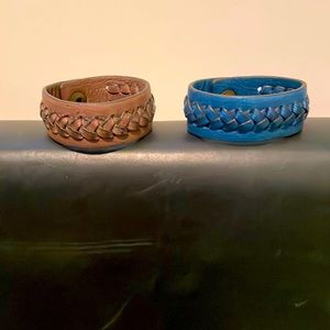 Frye leather bracelets